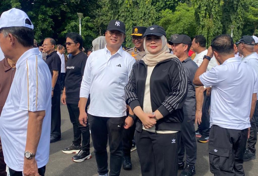 SIAP MENGIKUTI PELANTIKAN DAN RETRET: Gubernur dan Wakil Gubernur NTB terpilih Iqbal-Dinda mengikuti geladi kotor baris berbaris jelang pelantikannya di Jakarta, Selasa (18/2)