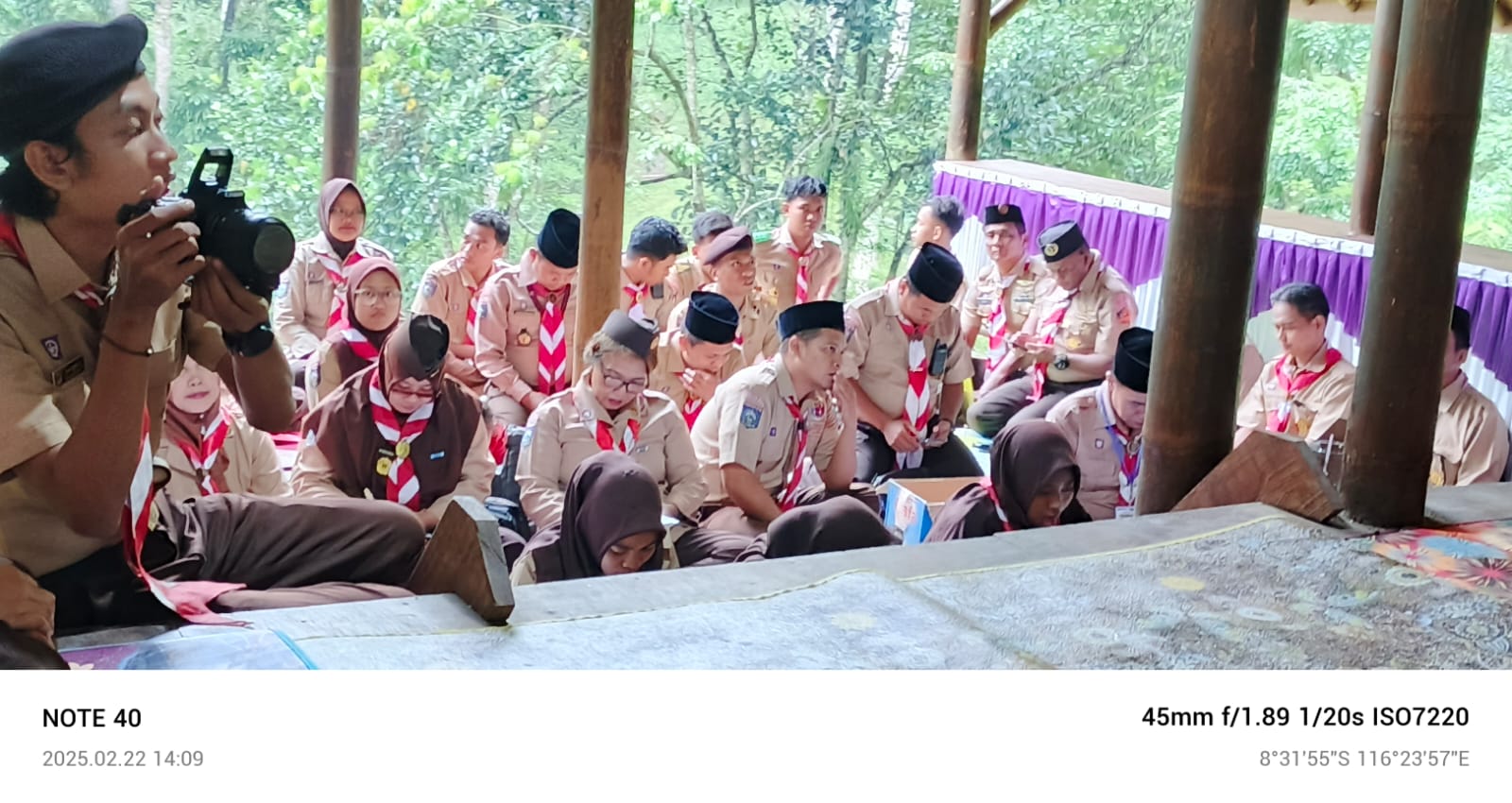 RAKERCAB: Pengurus Gerakan Pramuka Kota Mataram gelar Rakercab di Wisata Alam Joben Evergeen Lombok Timur, Sabtu (22/2) lalu.