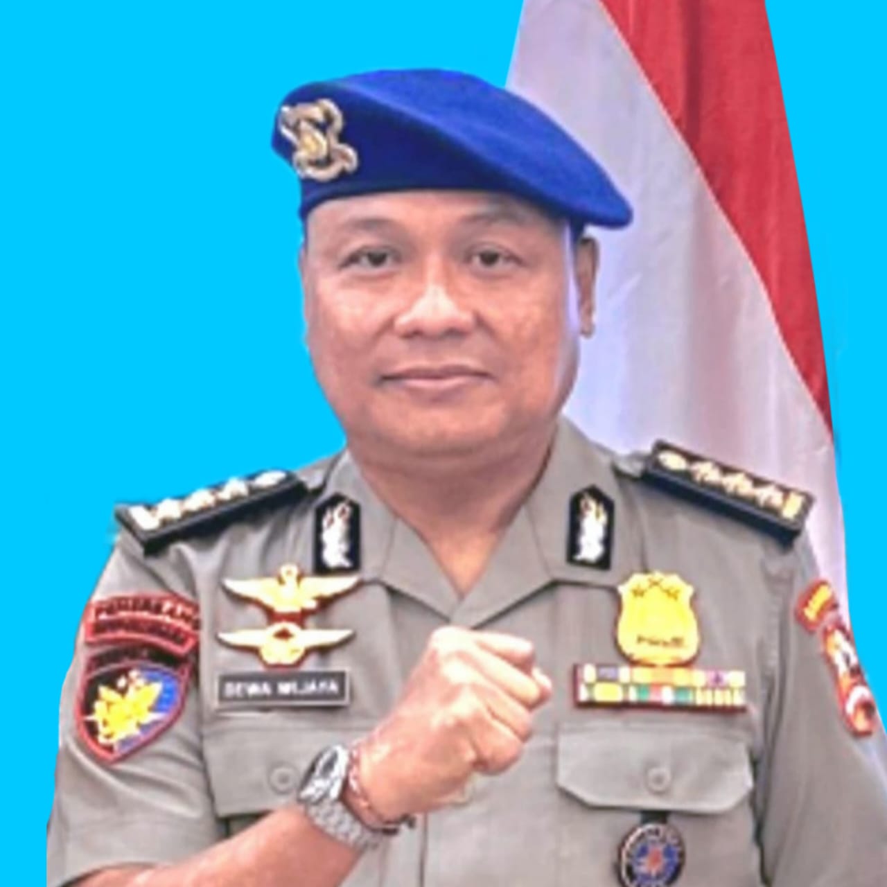 Dr. I Dewa Nyoman Agung Dharma Wijaya, mekanik Kepolisian Madya TK.III Baharkam Polri.