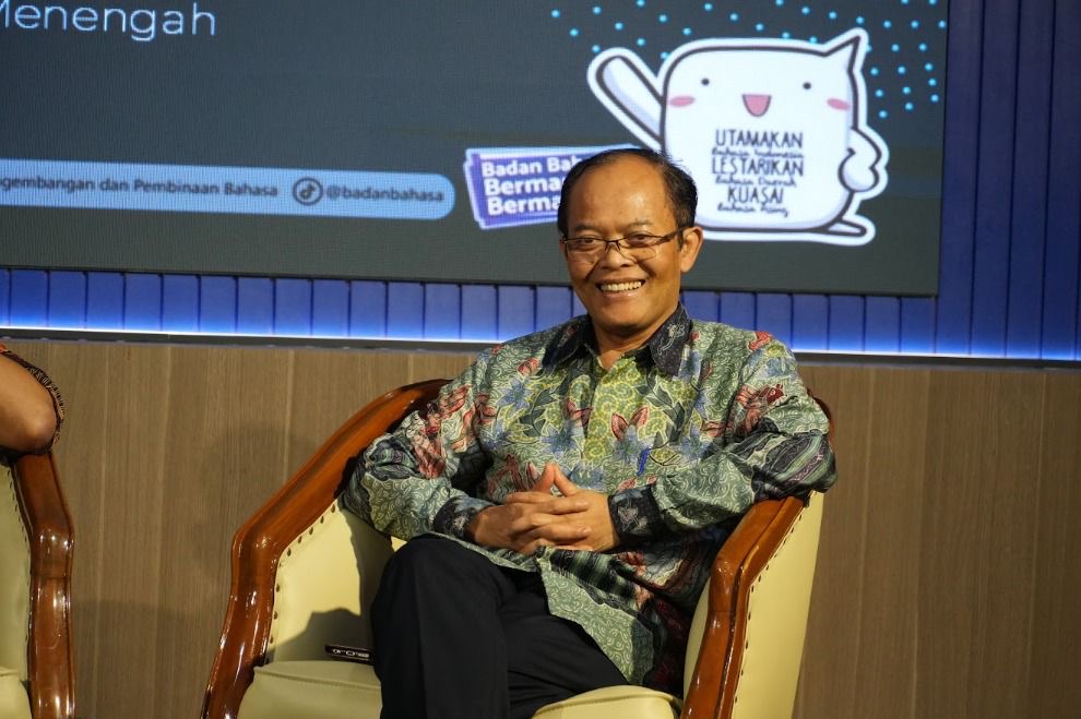 Kepala Badan Pengembangan dan Pembinaan Bahasa Hafidz Muksin