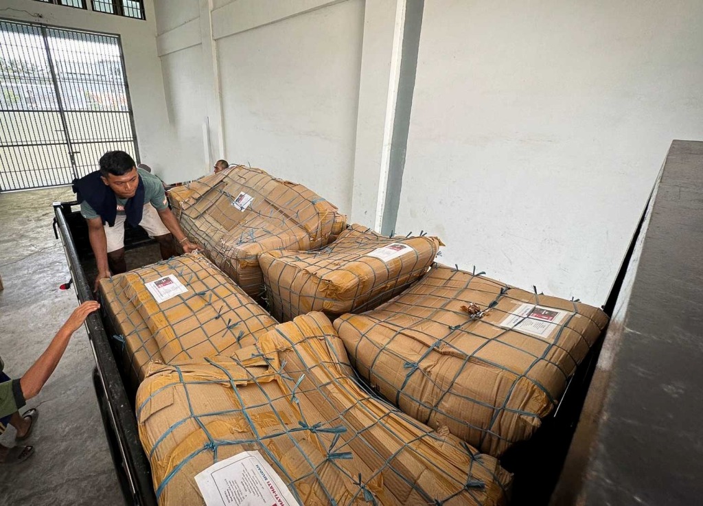 PERLUASAN PASAR: Produk kerajinan cukli warga binaan lapas kelas IIA Lombok Barat yang dikirimkan ke JawaTimur, akhir Maret 2025.