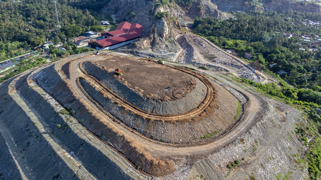 KAPASITAS MAKSIMAL: Pemprov NTB memperluas area landfill untuk memperpanjang pemanfaatan TPAR Kebon Kongok.