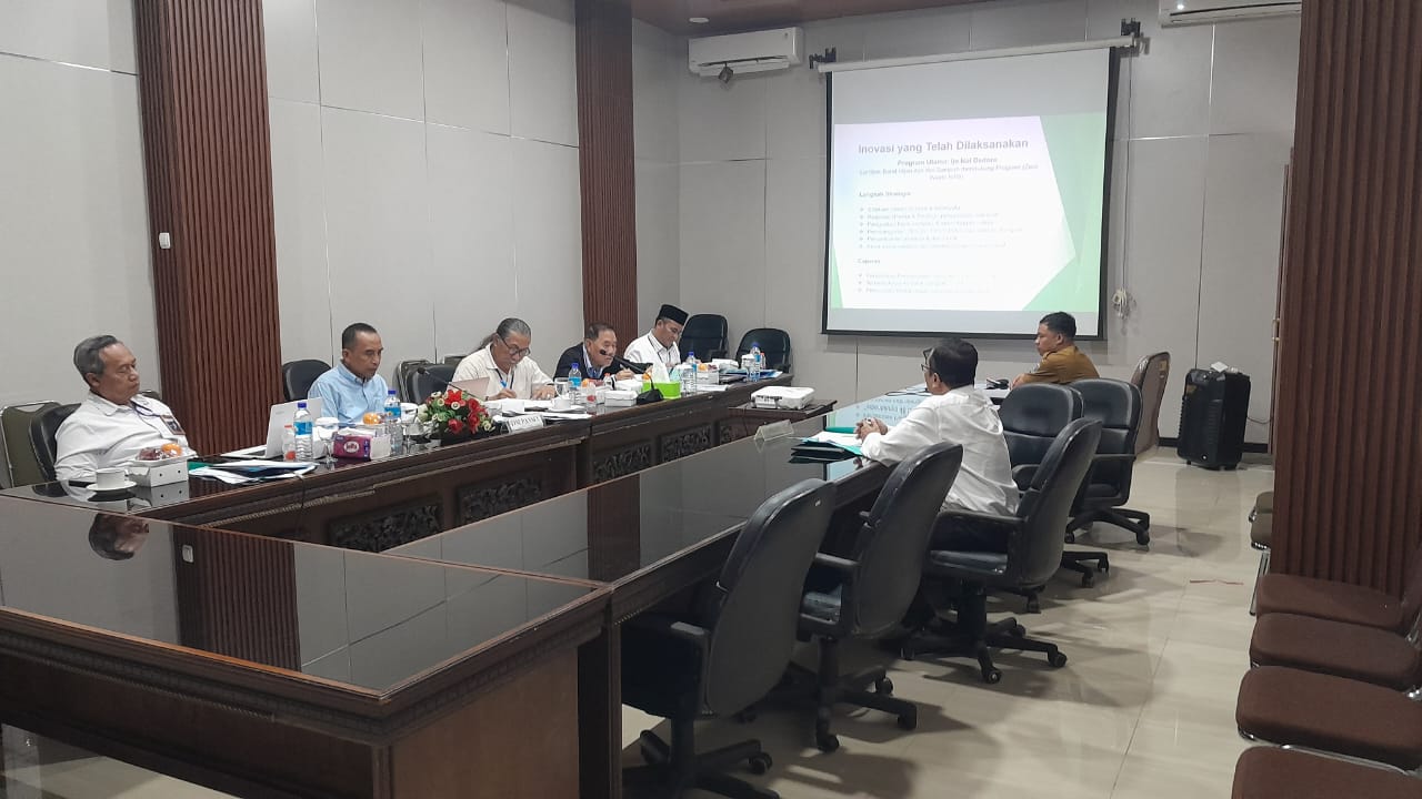 UJI KESESUAIAN: Tim Job fit mewawancarai para kepala OPD mengenai inovasi dan program yang telah dilaksanakan.