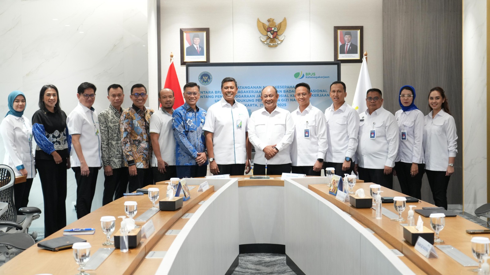 BPJS Ketenagakerjaan dan Badan Gizi Nasional (BGN) sepakat memberikan perlindungan jaminan sosial ketenagakerjaan kepada seluruh pekerja yang terlibat dalam ekosistem program Makan Bergizi Gratis.