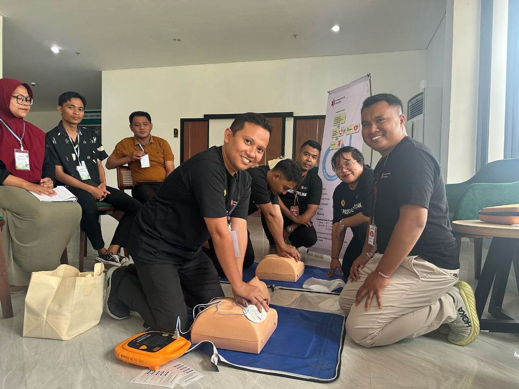 GAWAT DARURAT: RS Unram gelar pelatihan kegawatdaruratan nakes, beberapa hari lalu.