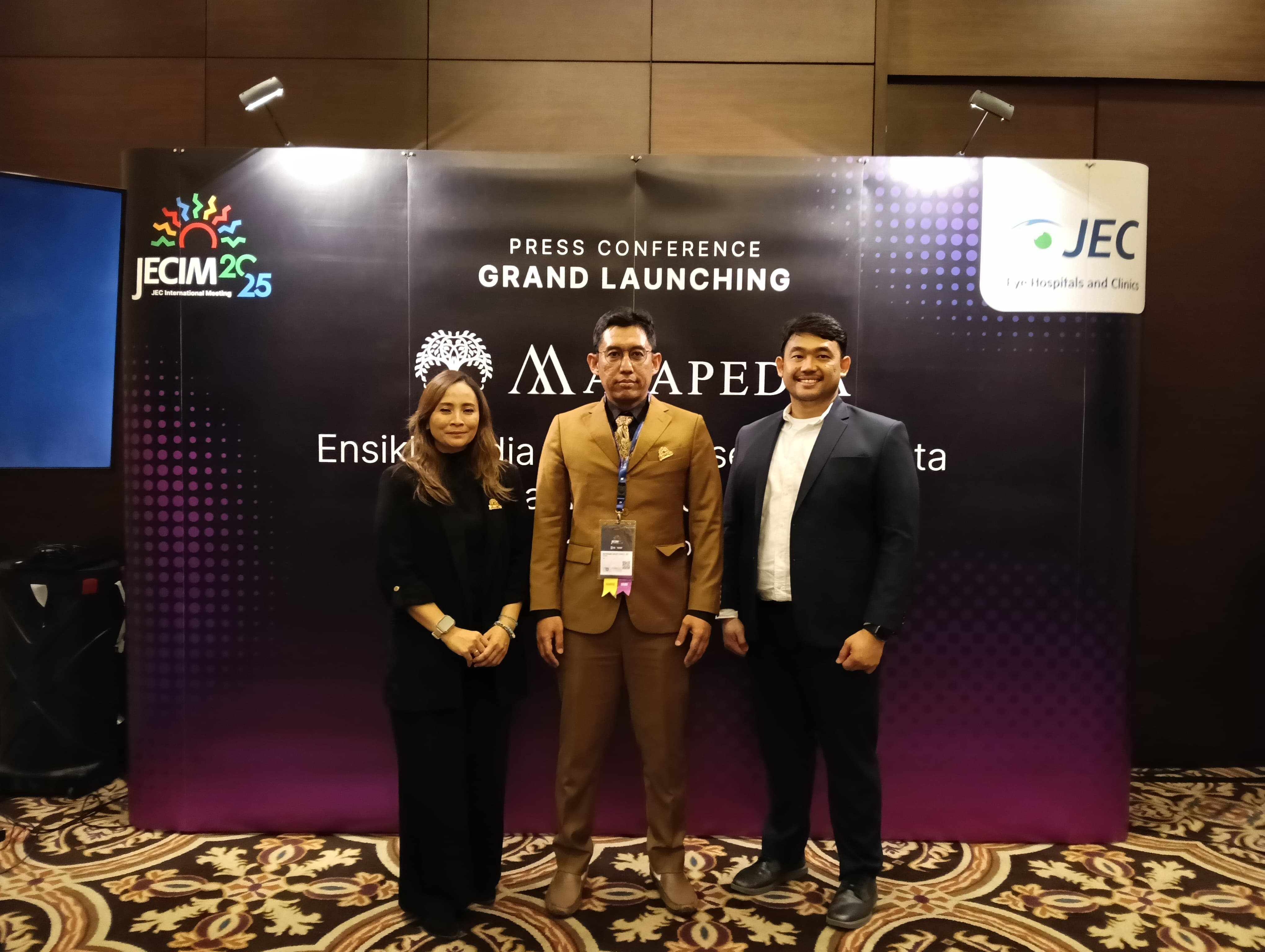 Peluncuran Matapedia, Ensiklopedia Digital Kesehatan Mata Pertama di Indonesia, Bersamaan dengan JECIM 2025 oleh JEC di Jakarta.