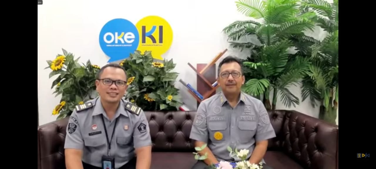 VIRTUAL: Webinar OKE KI melalui Live Youtube DJKI Kemenkum yang dilaksanakan Direktorat Jenderal Kekayaan Intelektual (DJKI), Senin (28/4).