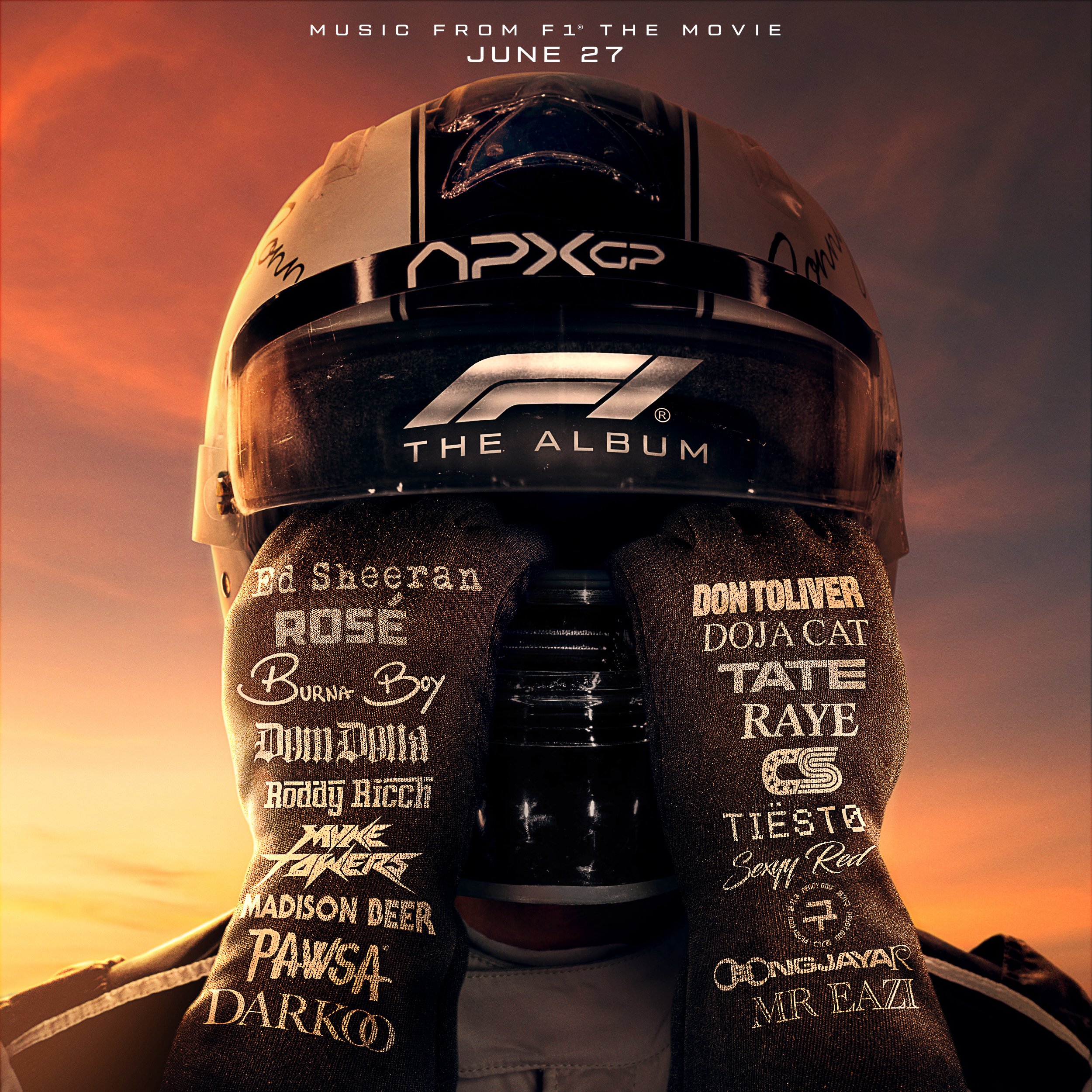 Poster tracklist F1 the Album.