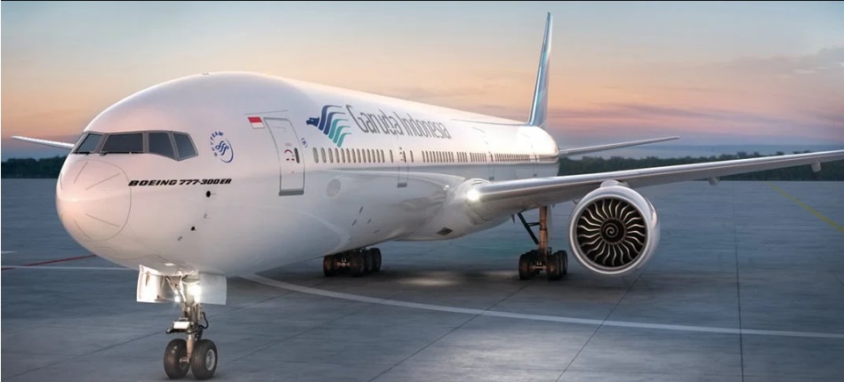 Inilah jenis pesawat Boeing 777-300ER Garuda Indonesia untuk mengangkut jamaah haji embarkasi Lombok.