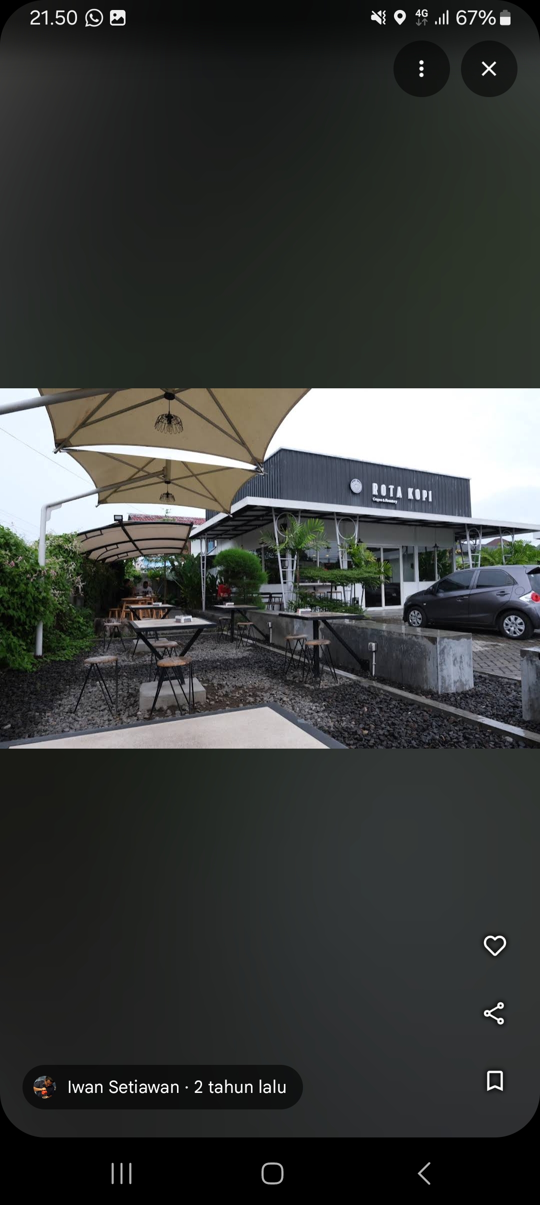 Rota Kopi masuk rekomndasi cafe dan coffee shop hits di Mataram Lombok