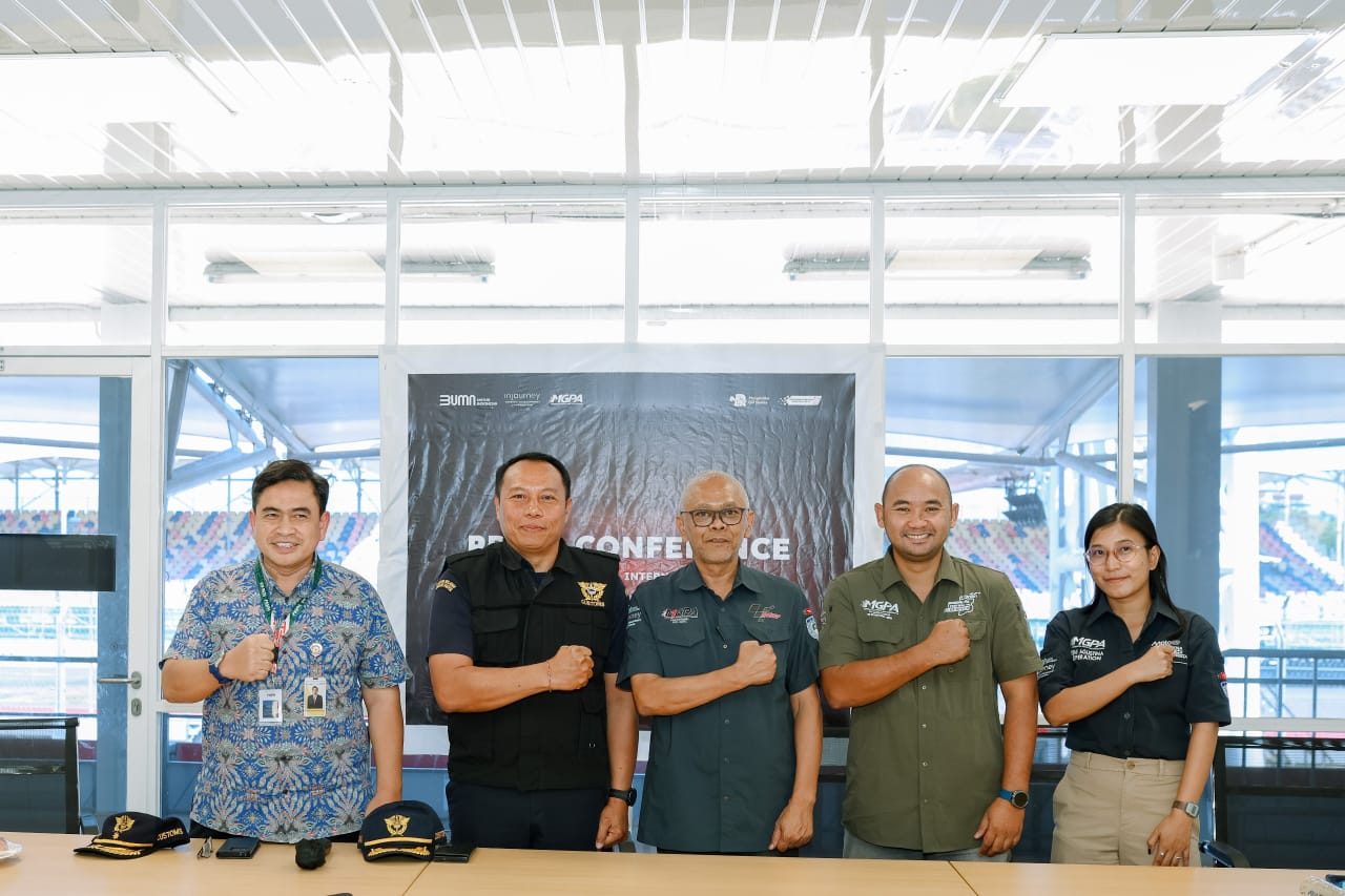 MGPA saat menyebarkan informasi pelaksanaan GT World Challenge Asia di Sirkuit Mandalika, beberapa waktu lalu.