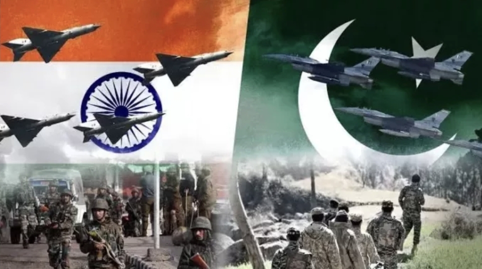 Ilustrasi konflik Pakistan - India. (Dynamite News)