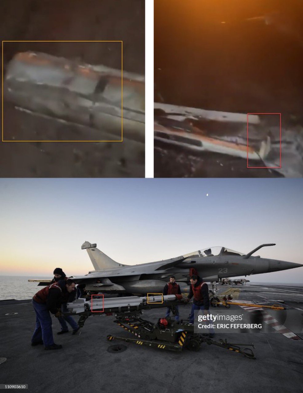 Penampakan jet tempur Rafale milik India yang ditembak jatuh Pakistan.