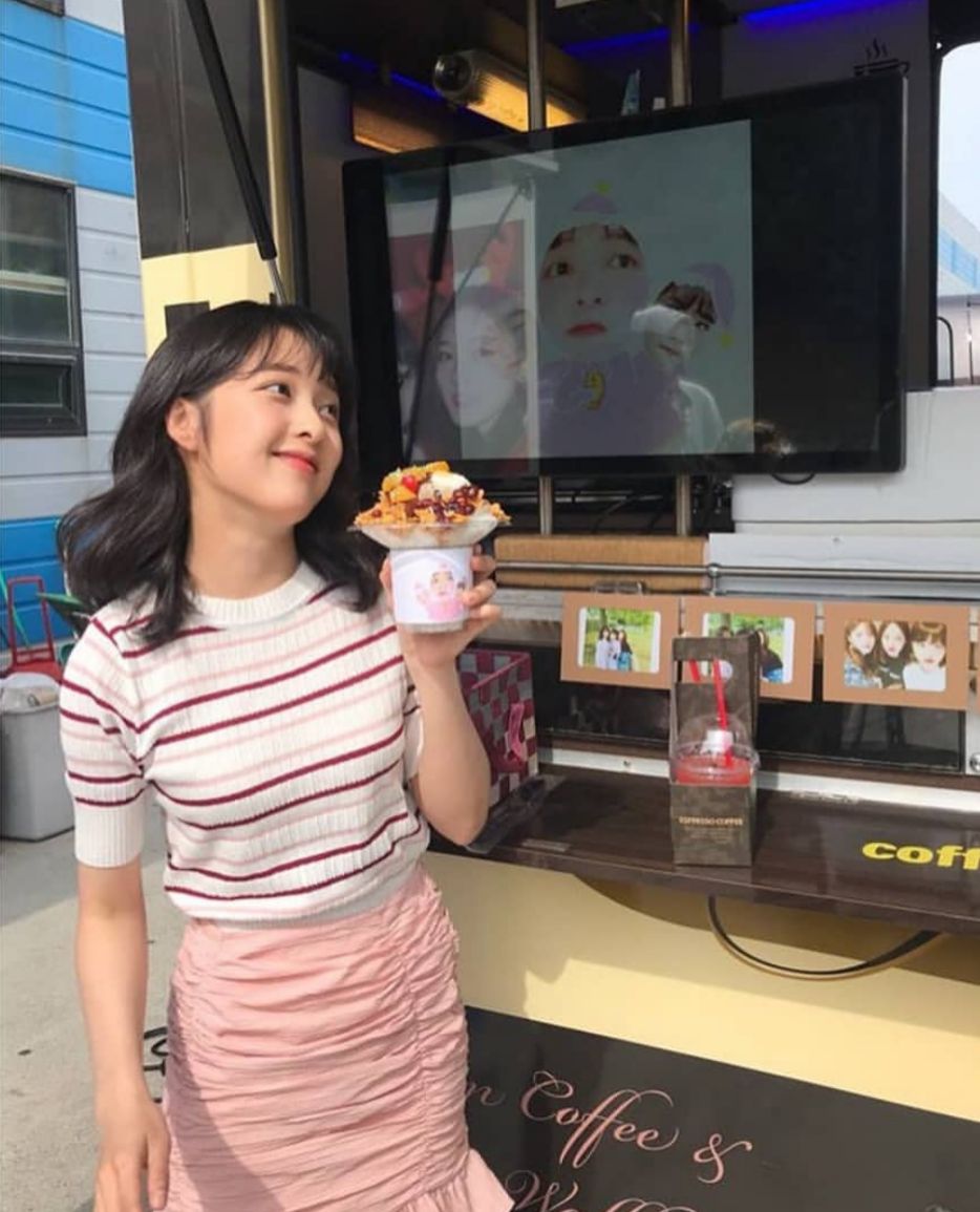 Aktris Kim Bo Ra saat syuting drama Her Private Life 2019 lalu.