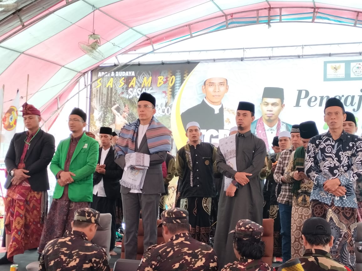 TGB HM Zainul Majdi saat mengisi pengajian akbar di Taiwan. Pengajian ini dihadiri oleh ribuan diaspora Indonesia.