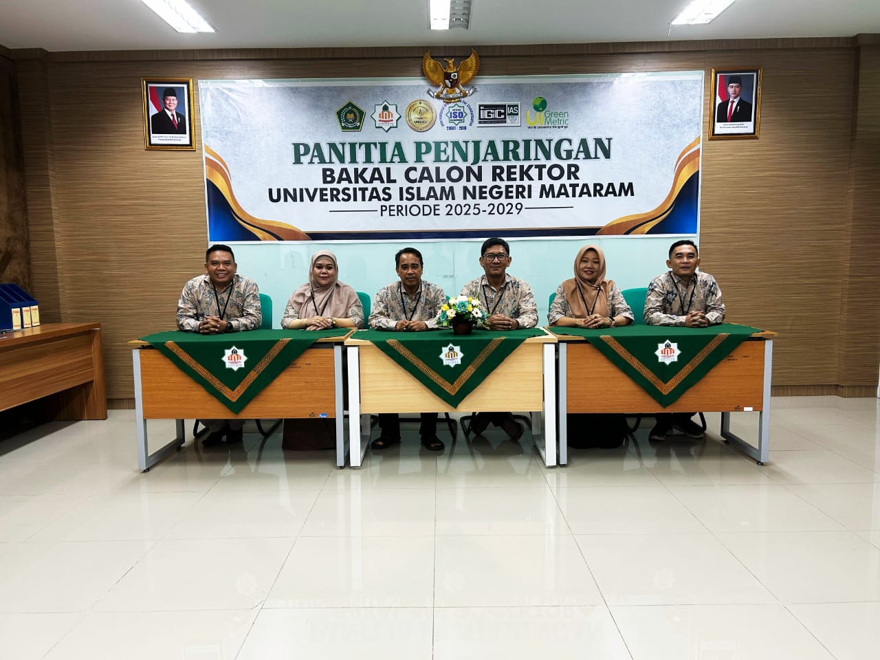 Panitia Penjaringan Bakal Calon Rektor UIN Mataram periode 2025-2029.