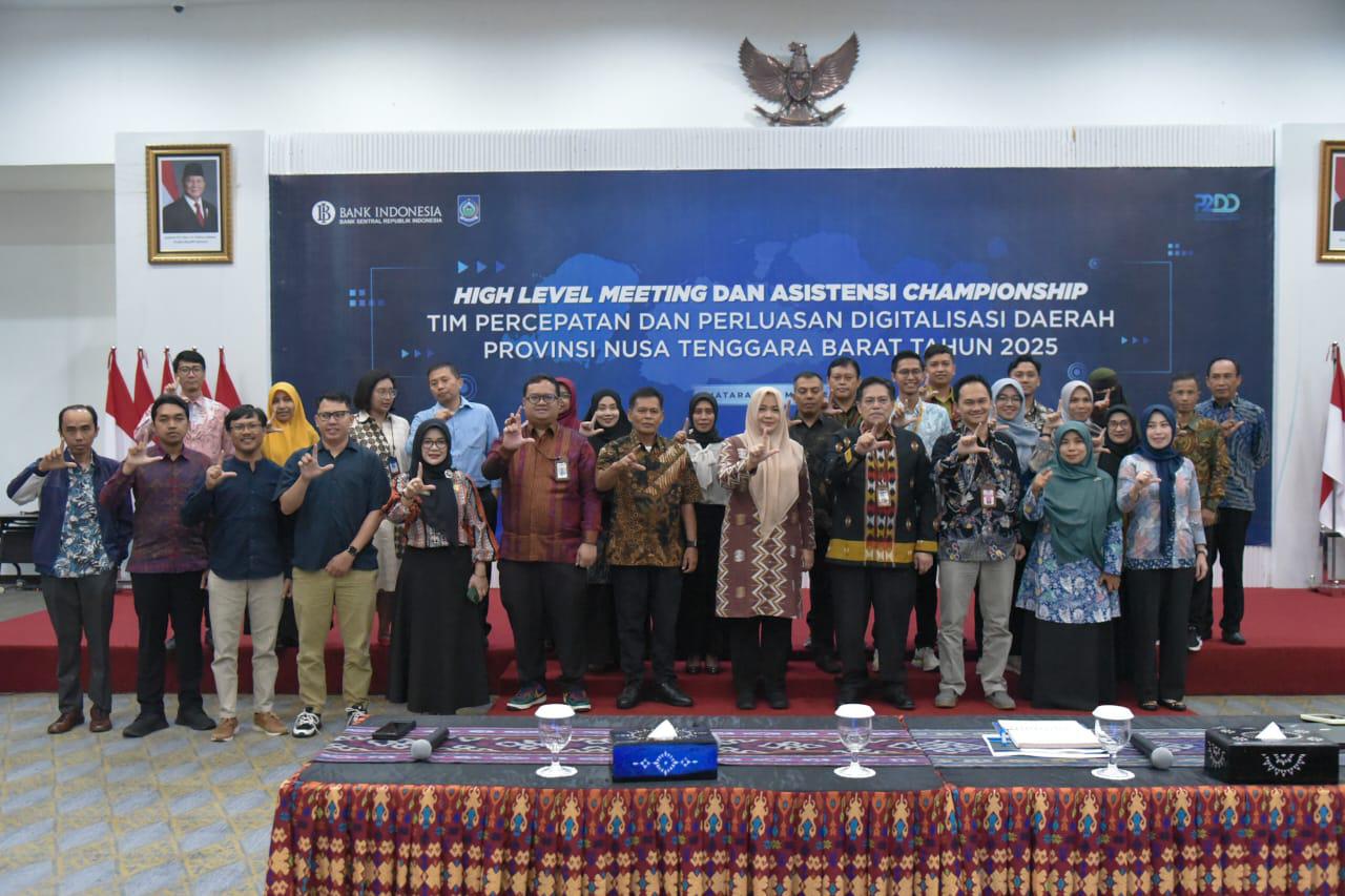 High Level Meeting dengan TP2DD NTB, BI Dorong Peningkatan Transaksi Digital Pemerintah Daerah