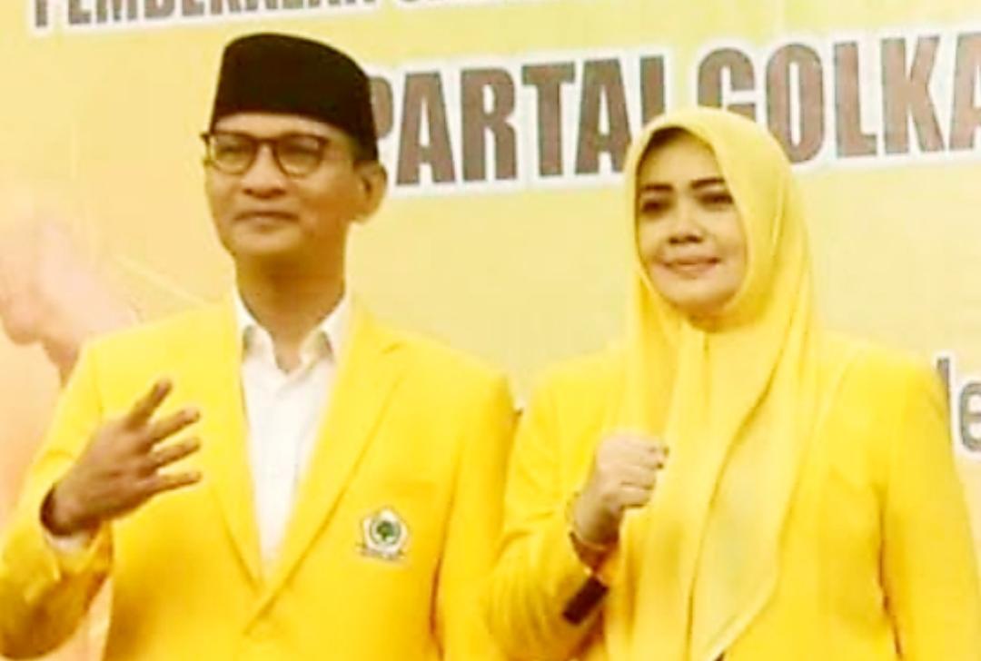 Wali Kota Mataram Mohan Roliskana dan Wakil Gubernur NTB Indah Dhamayanti Putri yang sama sama kader Golkar.