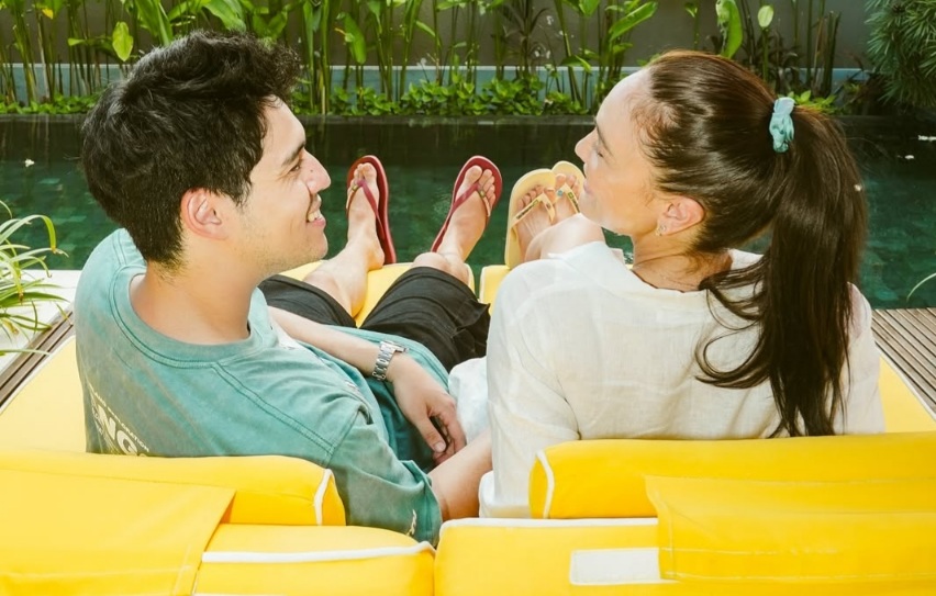 Pasangan artis, Luna Maya dan Maxime Bouttier yang baru saja menikah di Bali, 7 Mei 2025.