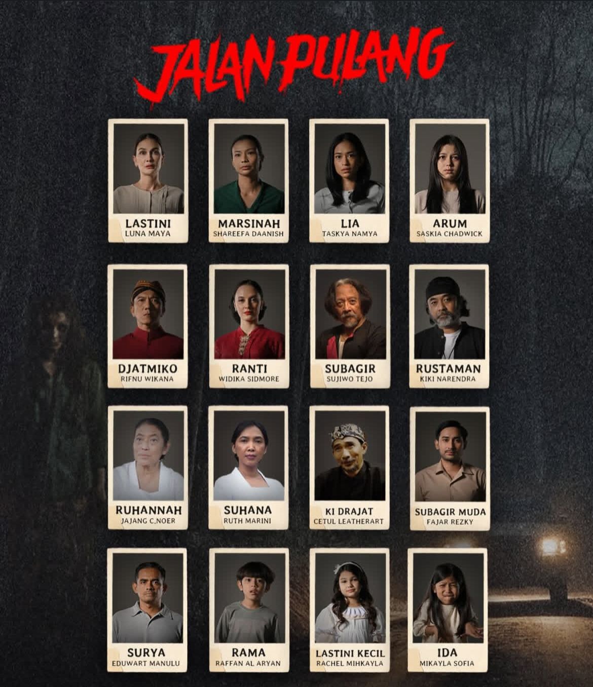 Deretan pemeran film horor Jalan Pulang.