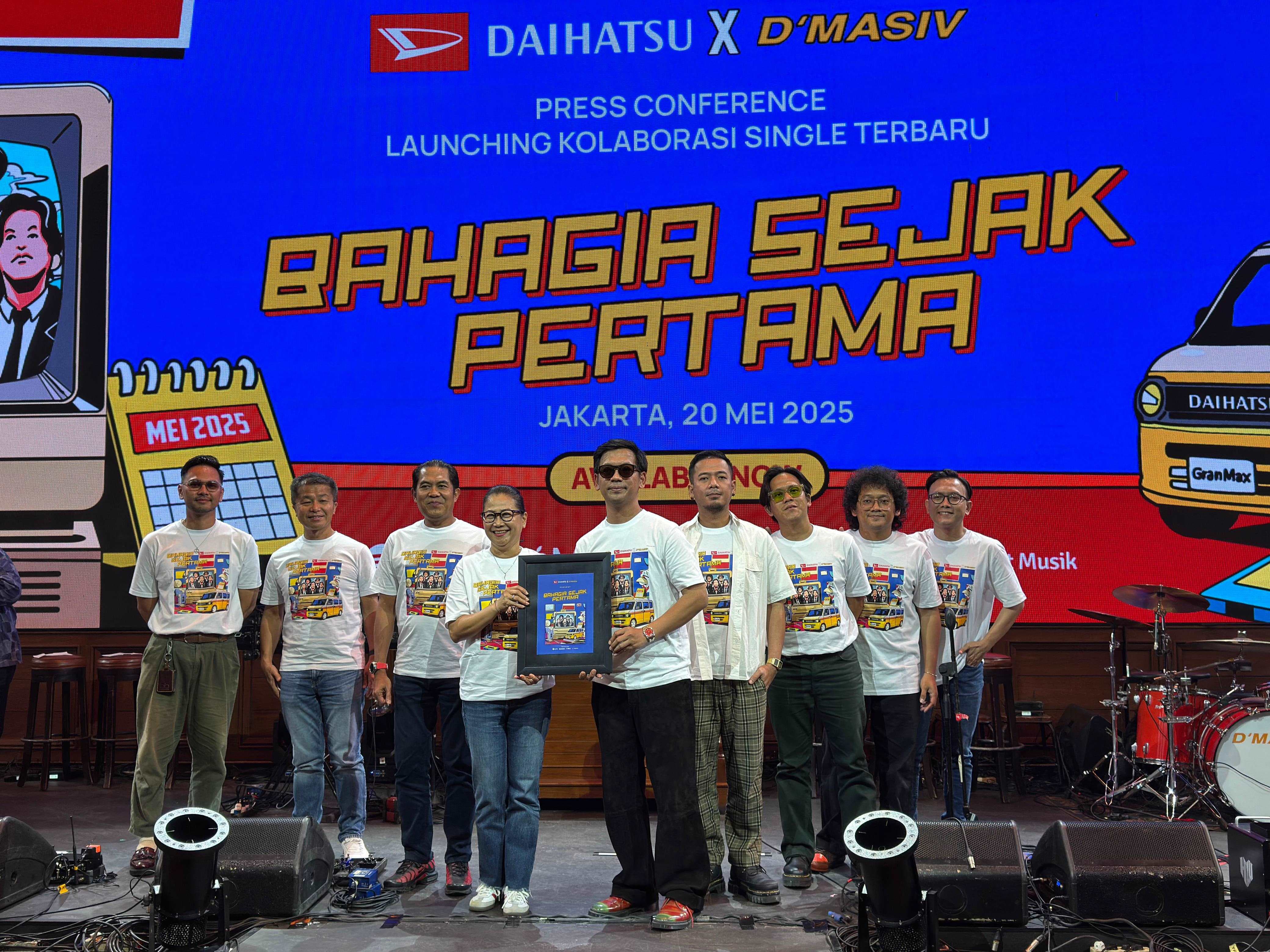 KERJA SAMA: Peluncurkan Lagu &lsquo;Bahagia Sejak Pertama, kolaborasi Daihatsu bersama D&rsquo;masiv.
