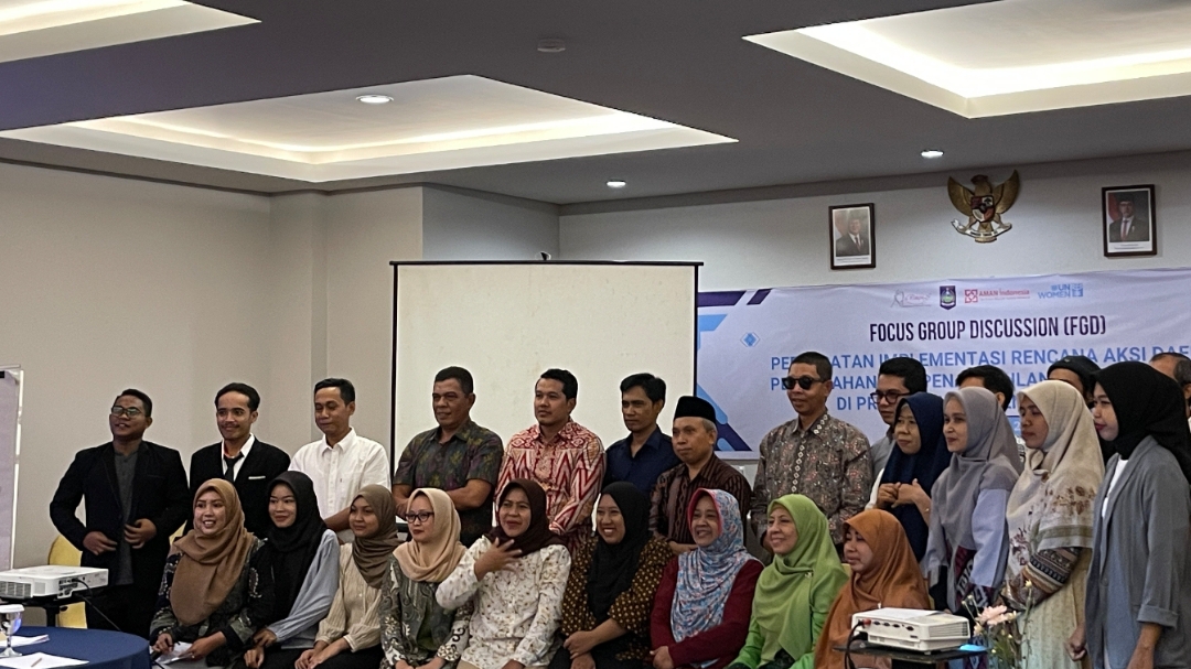 LAWAN EKSTREMISME: La Rimpu gerakan perempuan NTB melawan ektremisme makin nyata, Kamis (22/5/2025).