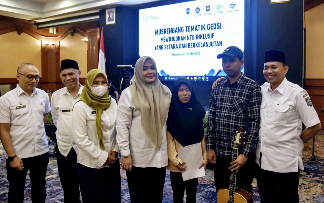 MERANGKUL: Wagub NTB Indah Dhamayanti Putri melibatkan disabilitas dan kelompok rentan dalam Musrenbang, Rabu (21/5).