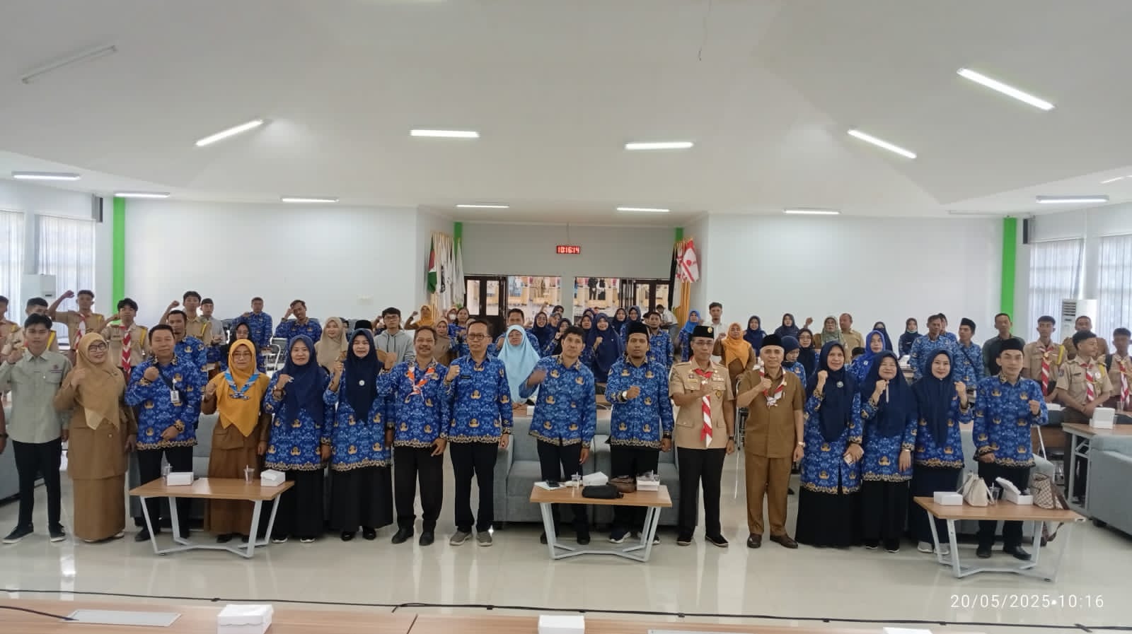 SOSIALISASI: Kwarran Selaparang Kota Mataram bersama Tim Pusdatin Kwarnas Gerakan Pramuka menggelar KTA.