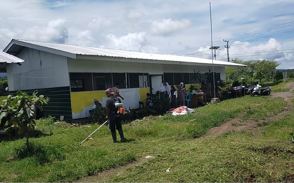 BELUM PUNYA BANGUNAN: Lokasi gedung sementara MAN Lombok Utara di Desa Sama Guna, Kecamatan Tanjung.