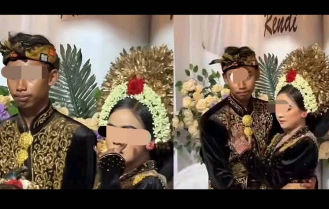 Pengantin anak yang sedang viral di Lombok