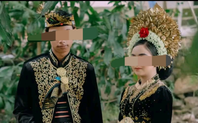 Pasangan pengantin viral di Lombok