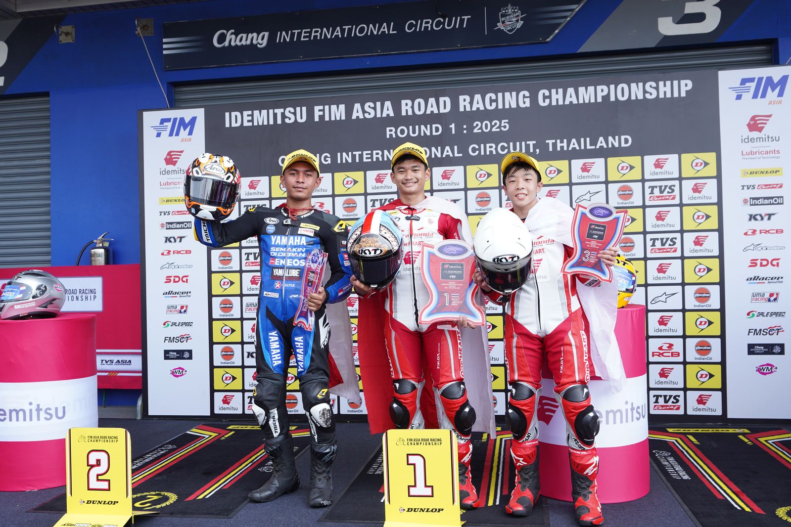 CBR250RR Double Winner, Astra Honda Borong 5 Podium di ARRC Buriram.