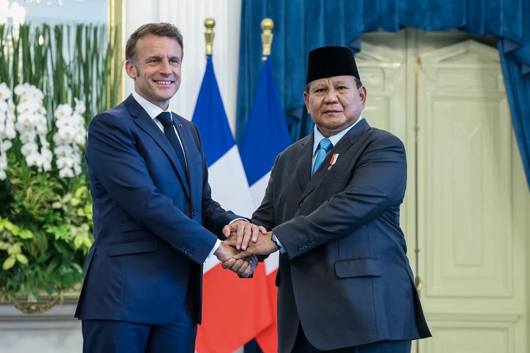 Presiden Prabowo menyampaikan sikap resminya terhadap konflik Israel-Palestina disela-sela menerima kunjungan Presiden Prancis Emmanuel Macron.