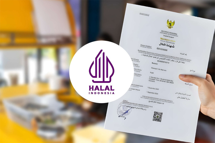 Ilustrasi sertifikat halal.
