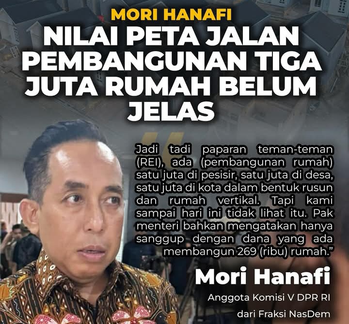 Anggota DPR RI Wakil NTB Mori Hanafi