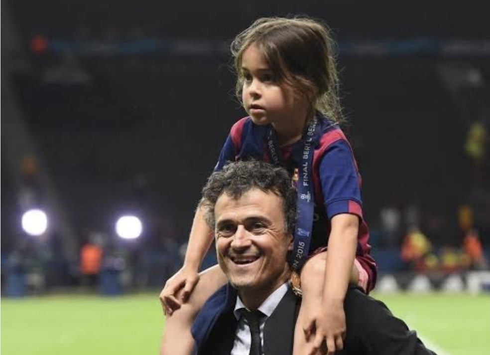 Xana, yang wafat di usia sembilan tahun akibat kanker tulang, menjadi sosok penting dalam hidup Luis Enrique. (istimewa)