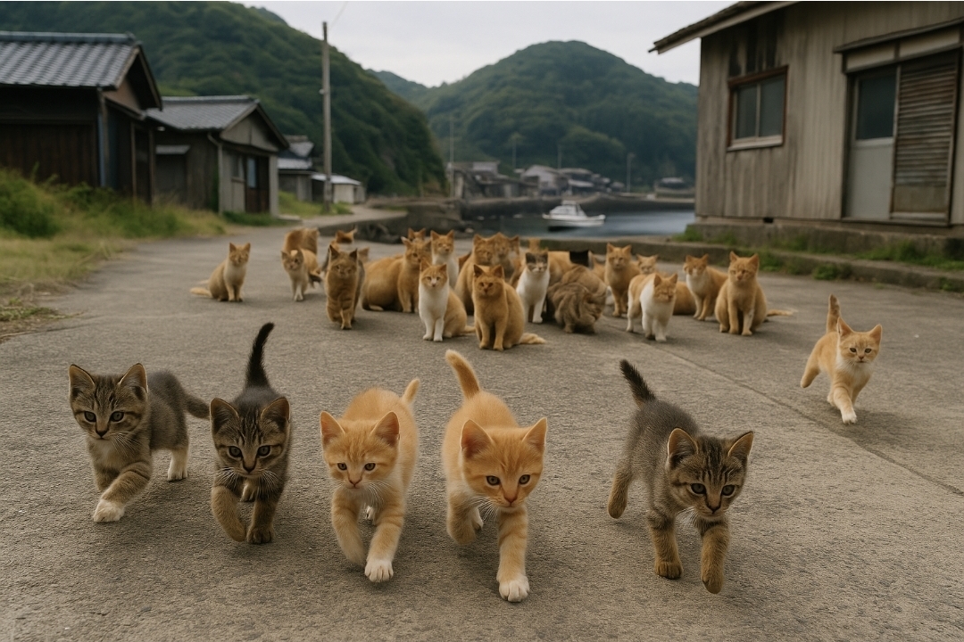Para kucing ini diperlakukan seperti anggota keluarga. Mereka diberi makan, dirawat, dan bahkan diyakini bawa hoki alias keberuntungan. (istimewa)