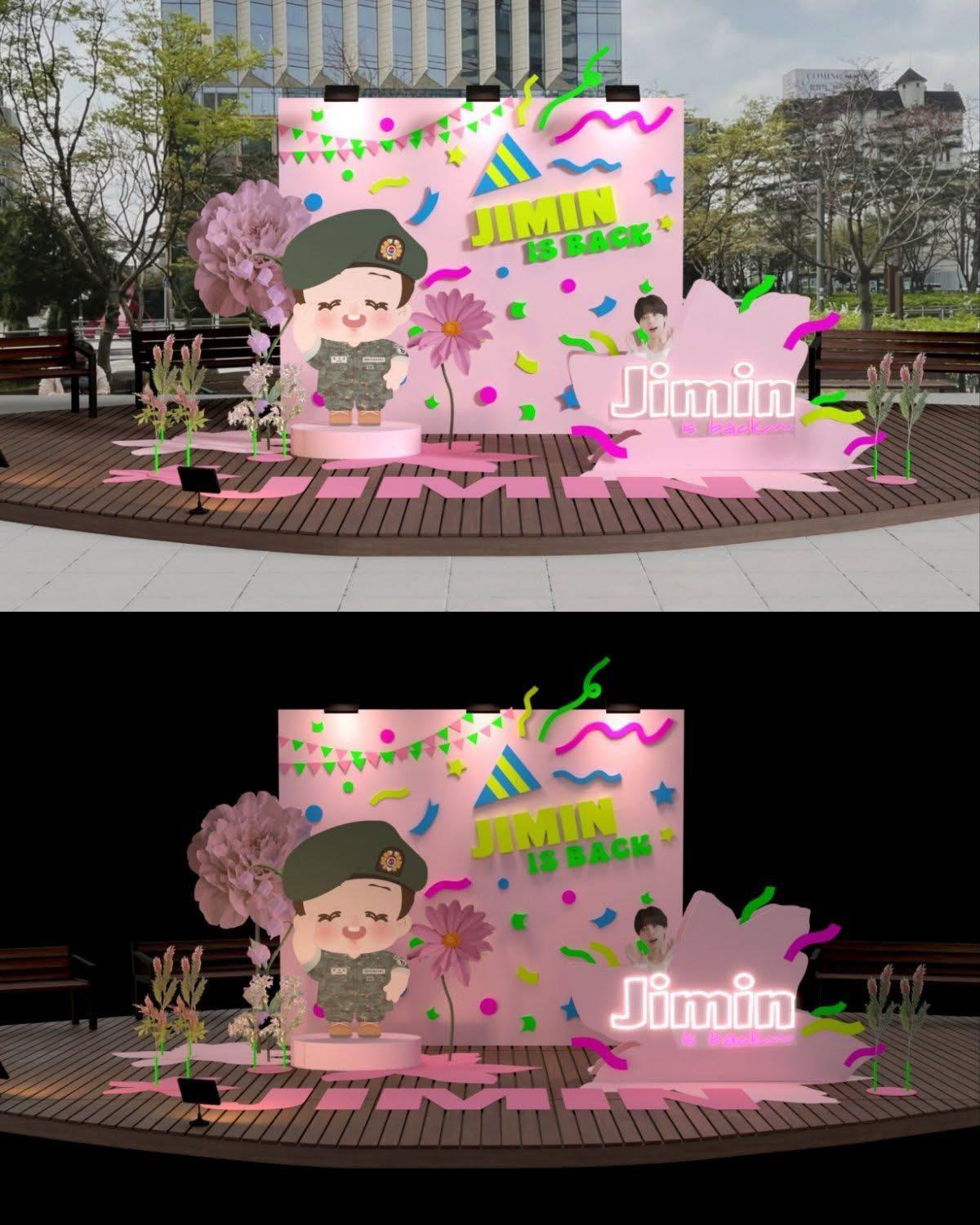 Uniknya project jimin blooming garden buatan army untuk sambut bebas wamilnya jimin bts.