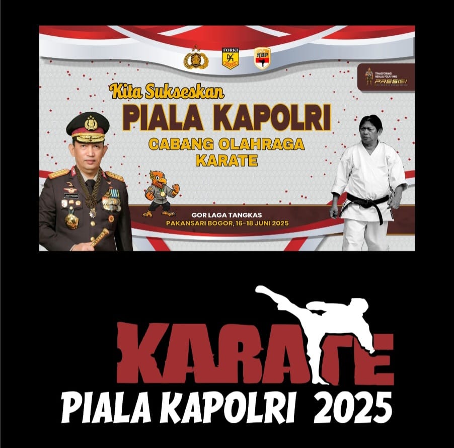 Kejuaraan Karate Piala Kapolri 2025 akan digelar 16-18 Juni 2025.