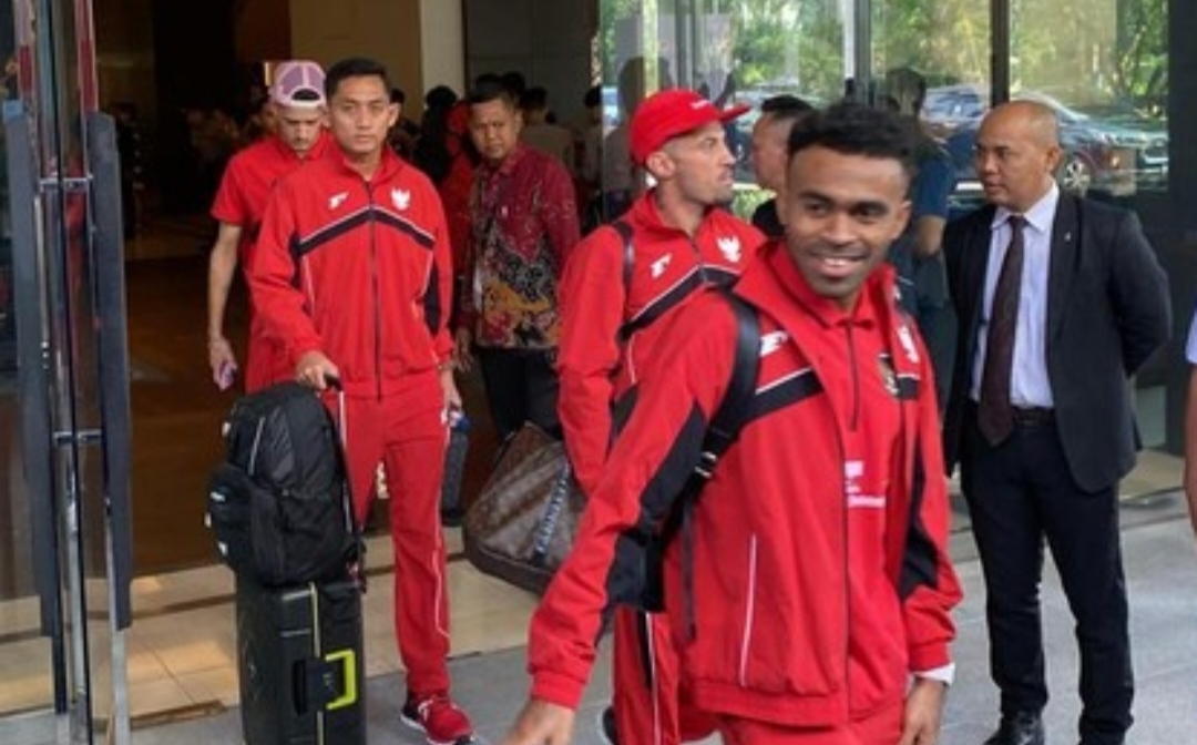 Pemain timnas sudah tiba di Jepang