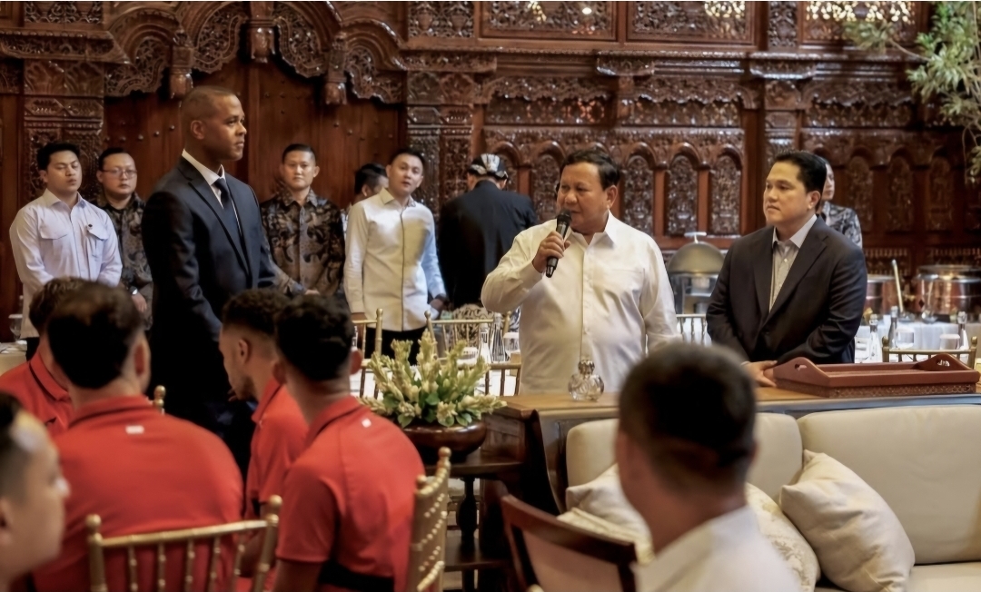 Presiden Prabowo Subianto berpesan ke Timnas Indonesia agar tak minder lawan Jepang.