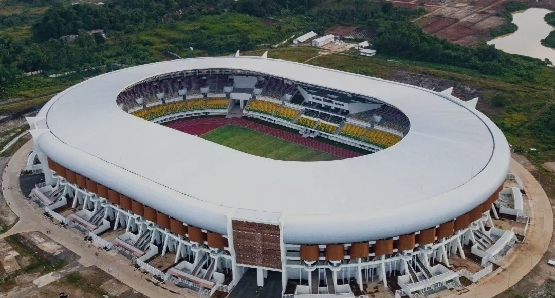 Stadion berkapasitas 30 ribu penonton ini rencananya akan menjadi markas permanen Dewa United Banten FC. (istimewa)
