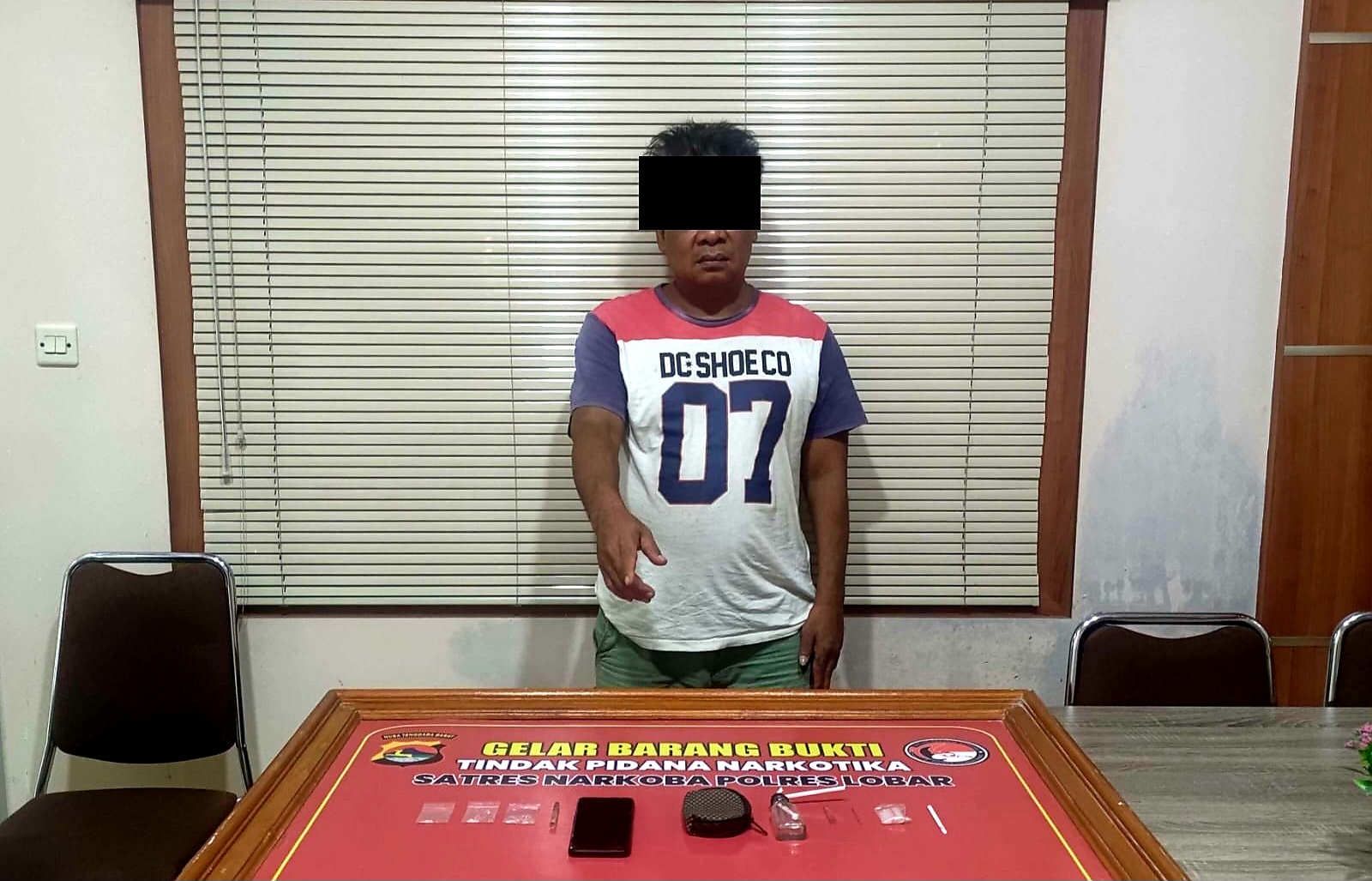 DIBEKUK: Residivis kasus narkoba asal Dusun Karang Sobor, Desa Sokong, Tanjung, Lombok Utara dibekuk aparat Satresnarkoba Polres Lobar, pekan lalu.