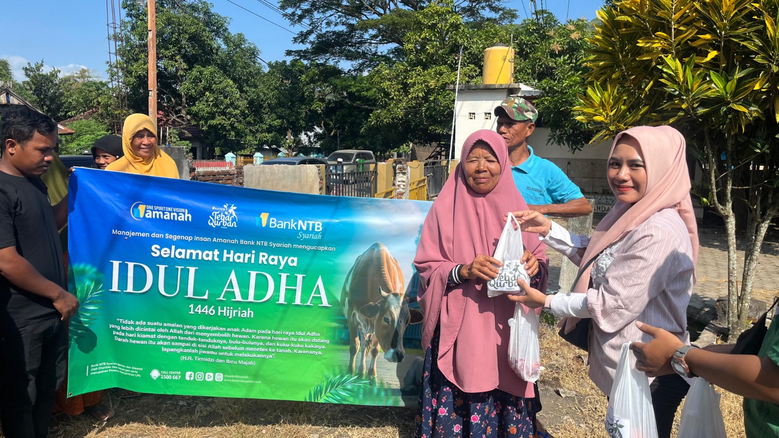 438 Shohibul Kurban dari 66 Ekor Sapi, Bank NTB Syariah Tebar Kurban ke Penjuru NTB