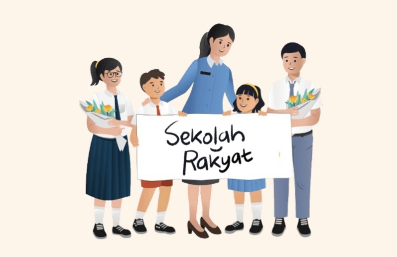 Ilustrasi pembukaan Sekolah Rakyat untuk tingkat SD, SMP dan SMA yang akan dimulai dalam waktu dekat.