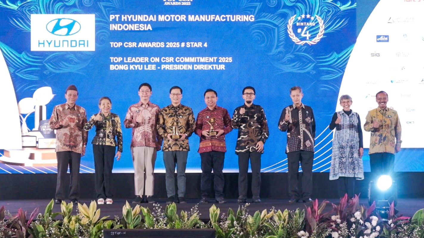 &bull;	HMMI meraih dua penghargaan pada TOP CSR Awards 2025, yaitu Company TOP CSR Award (★★★★) dan TOP Leader on CSR Commitment 2025