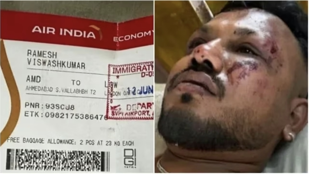 Ramesh Viswashkumar, satu-satunya korban selamat yang duduk di kursi 11A dekat pintu darurat.