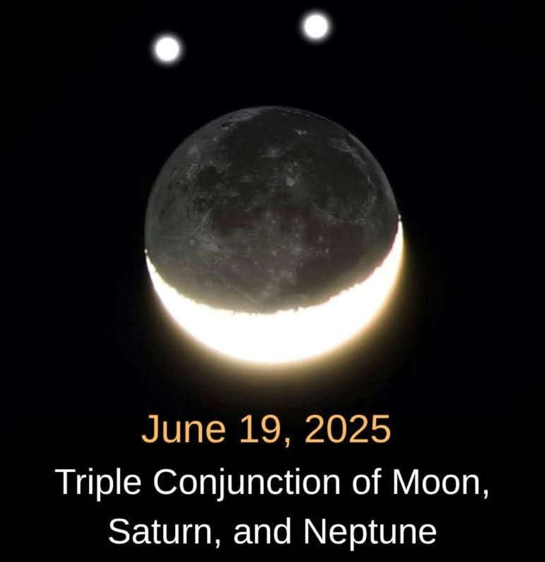 Bersiaplah Langit Suguhkan Fenomena Langka, Gabungan Tiga Bulan, Saturnus, dan Neptunus Sejajar!