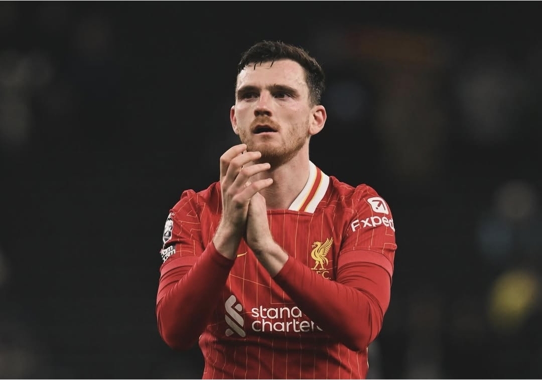 Andy Robertson, yang masih terikat kontrak hingga 2026 bersama Liverpool, tengah mempertimbangkan berbagai opsi. (Foto: instagram)