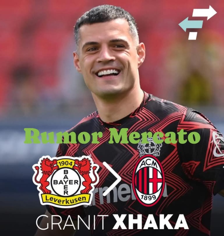 Pemain yang sangat santer dikabarkan akan pindah ke AC Milan Granit Xhaka.